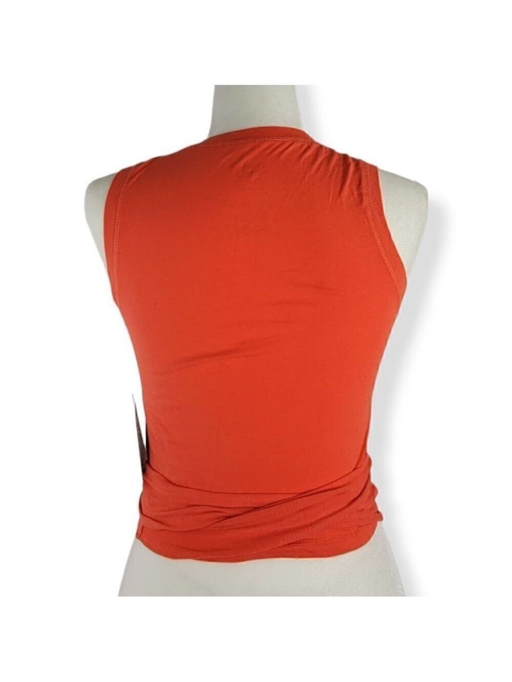 J.Dow Fitness Orange Crisscross tie tanktop XS - Picture 4 of 6